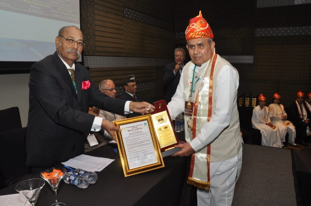 Top Management Consortium Foundation (TMCF) of Pune Honoured Rajyogi BK Nirwair Ji & Rajyogi BK Mruthyunjaya Ji with 'Awards of Excellence' in 'Social Service Category
